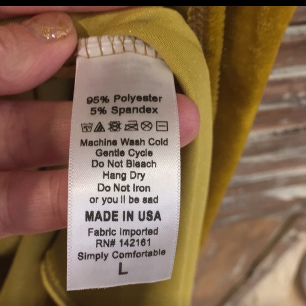 Lularoe Sarah Velvet Mustard Cardigan Lg - Picture 5 of 5